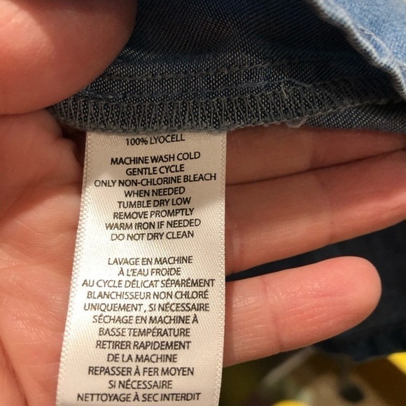 BEACH Lunch Lounge chambray peplum shirt. - Picture 7 of 12